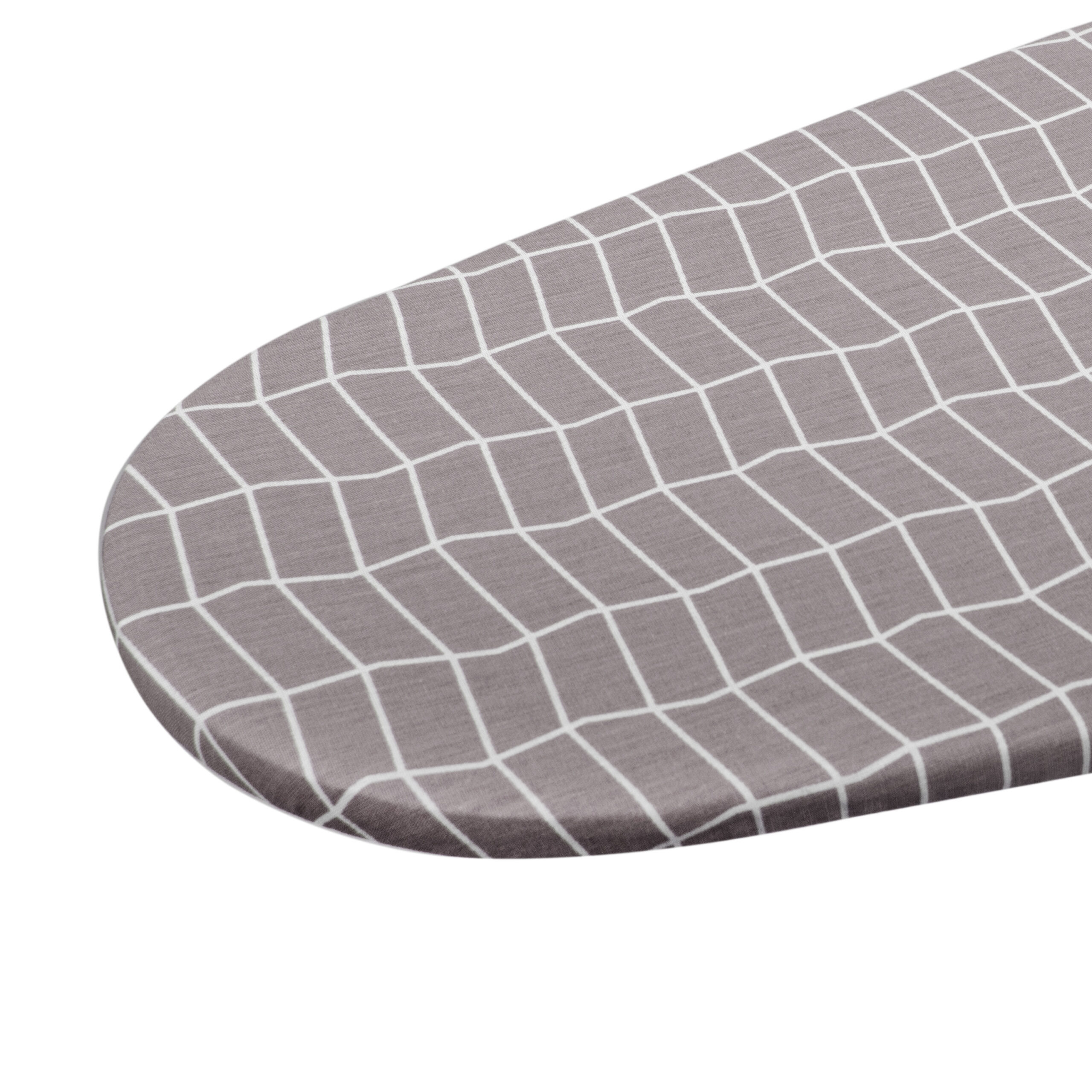 Ironing board cover, two-layer with felt, size M (for boards 38-42x120 cm), grey (M42-001U) - Image 5