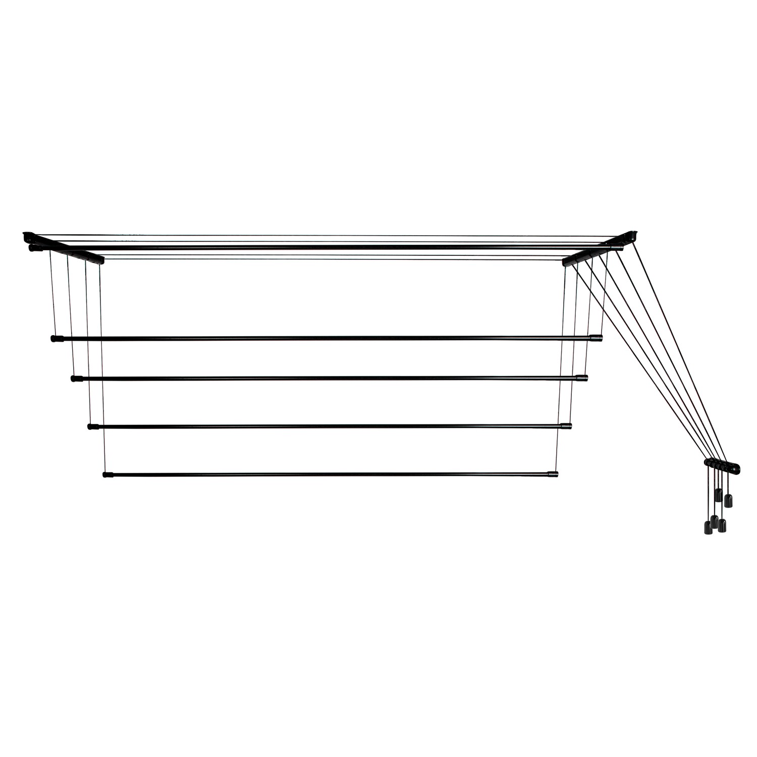Laundry ceiling dryer 5x2.0 m, steel (AVDC200B-5ST) - Image 3