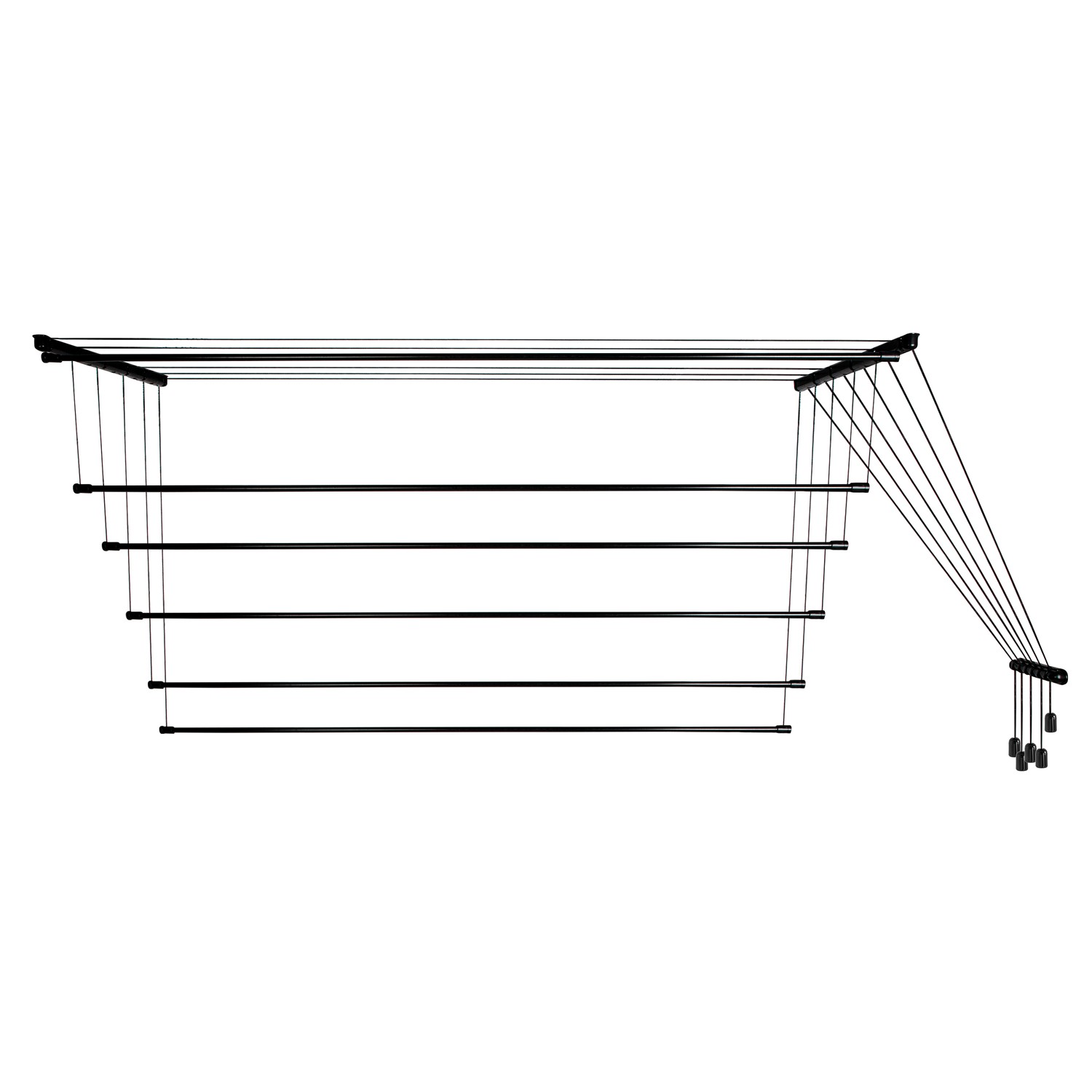Laundry ceiling dryer 6x2.0 m, steel (AVDC200B-6ST) - Image 3