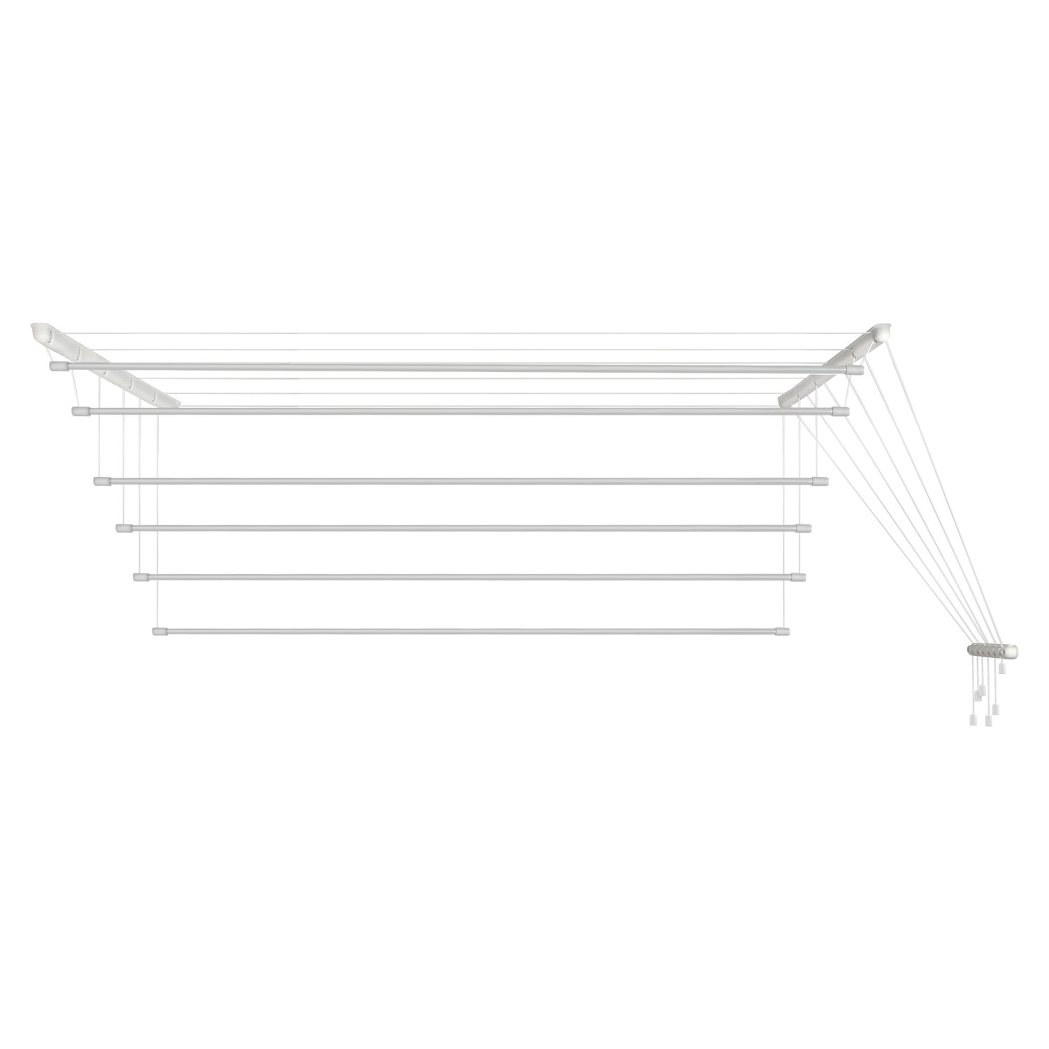 Laundry ceiling dryer 6x2.0 m, aluminum (AVDC200W-6AL) - Image 3