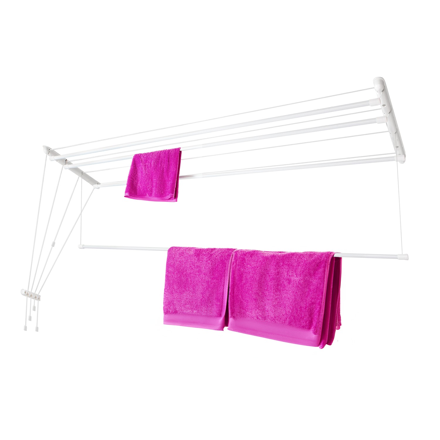 Laundry ceiling dryer 4x2.0 m, steel (AVDC200W-4ST) - Image 2