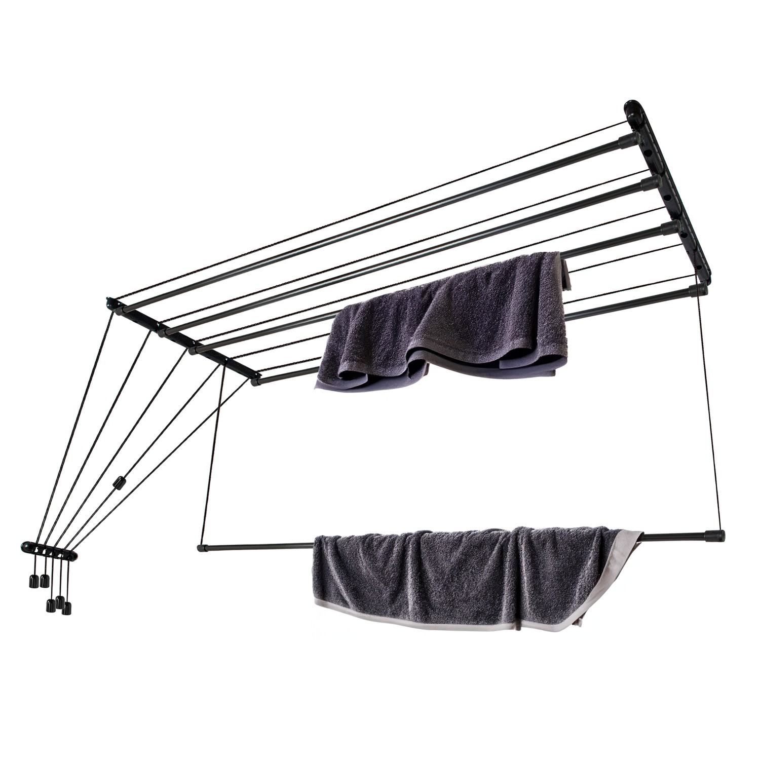 Laundry ceiling dryer 5x2.0 m, steel (AVDC200B-5ST) - Image 2